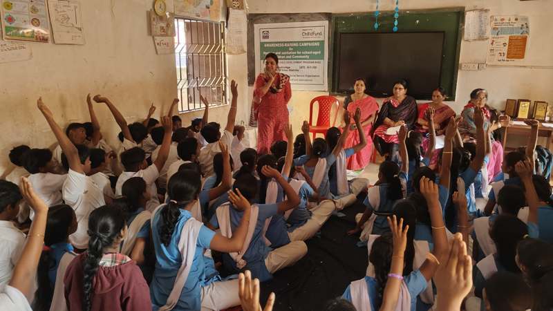 Awareness session with school children – Child Development Project